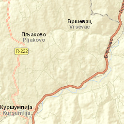 Toplica Street Map