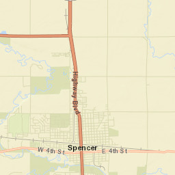 1800-1898 W 4th St Spencer IA Street Map