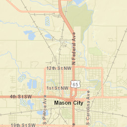 Mason City Street Map