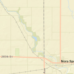 Nora Springs Street Map