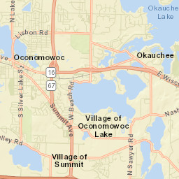 Oconomowoc Street Map
