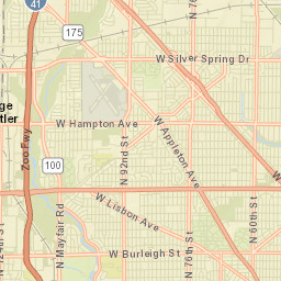 9732 W Carmen Ave Milwaukee WI Street Map