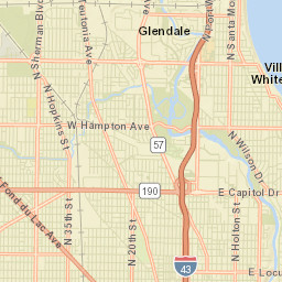 Whitefish Bay Street Map