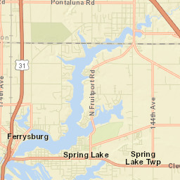 Spring Lake Street Map