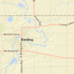 Belding Street Map