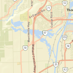 Thorold Street Map