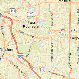 Pittsford New York Street Map