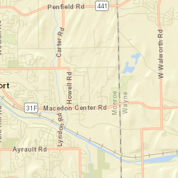 Wayneport New York Street Map