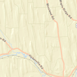 Hydesville New York Street Map