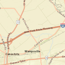 Wampsville New York Street Map