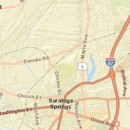 Saratoga Springs New York Street Map