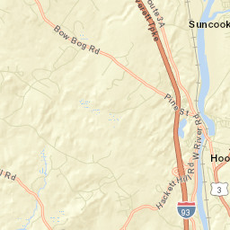 Hooksett Street Map
