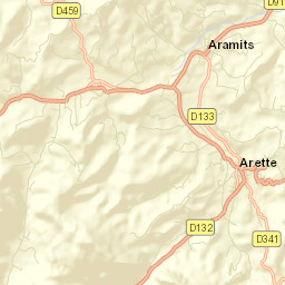 Arette Street Map
