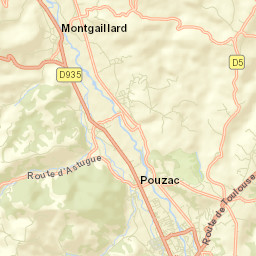 Pouzac Street Map
