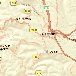 Capvern Street Map