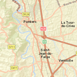 La Tour-du-Crieu Street Map