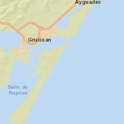 Gruissan Street Map