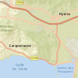 Hyères Street Map