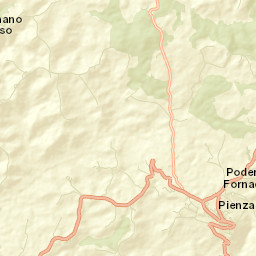 Pienza Street Map