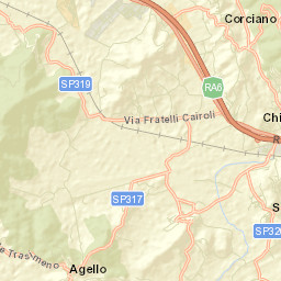 Corciano Street Map