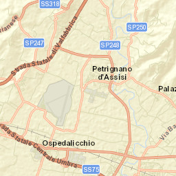 Ospedalicchio Street Map