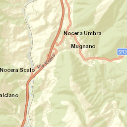 Nocera Umbra Street Map