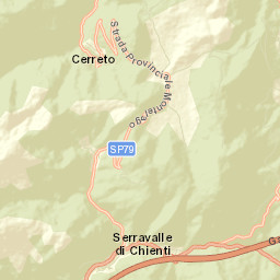 Serravalle di Chienti Street Map
