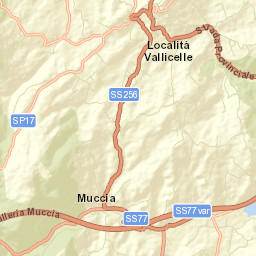 Muccia Street Map