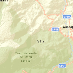 Camporotondo di Fiastrone Street Map