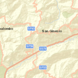 San Ginesio Street Map