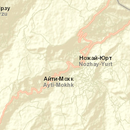 Nozhay-Yurt Street Map