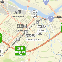 Ebetsu Street Map