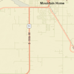 Mountain Home Street Map