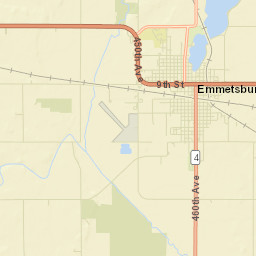 Palo Alto County Street Map