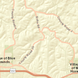 2912-2988 Cave of the Mounds Road Street Map