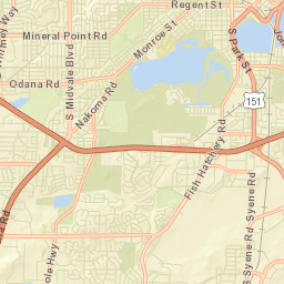 Dane County Street Map