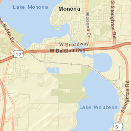 Monona Street Map