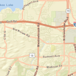 Waukesha County Street Map