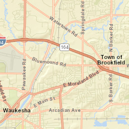 Waukesha Street Map