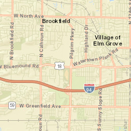 Elm Grove Street Map