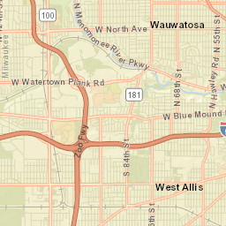 Wauwatosa Street Map