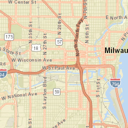 West Milwaukee Street Map