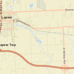Lapeer Street Map
