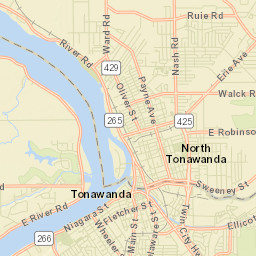 Tonawanda New York Street Map