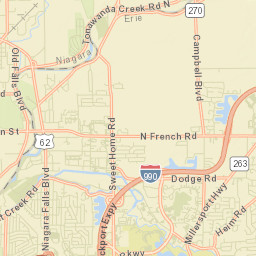 Martinsville New York Street Map