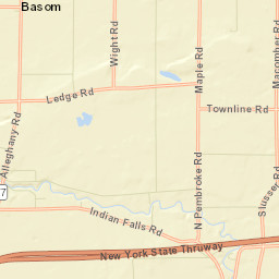 North Pembroke New York Street Map