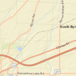 South Byron New York Street Map