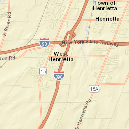 West Henrietta New York Street Map