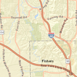Fishers New York Street Map