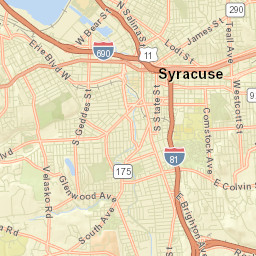 Syracuse New York Street Map